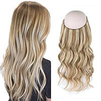 Sassina Invisible Wire Hair Extensions Real Human Hair With Transparent Wire Adjustable Size Secure Clips Natural Straight Secre