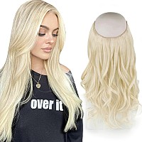 Sassina Invisible Wire Hair Extensions Real Human Hair With Transparent Wire Adjustable Size Secure Clips Natural Straight Secre