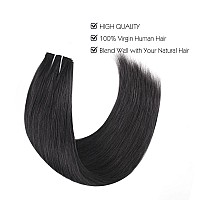 Sassina Invisible Wire Hair Extensions Real Human Hair With Transparent Wire Adjustable Size Secure Clips Natural Straight Secre