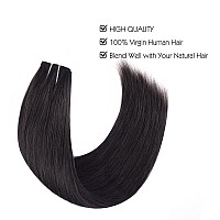 Sassina Invisible Wire Hair Extensions Real Human Hair With Transparent Wire Adjustable Size Secure Clips Natural Straight Secre