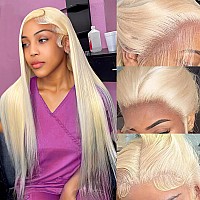 Alididi 613 Lace Front Wig Human Hair 13X4 Blonde Lace Front Wigs Human Hair 250 Density 613 Straight Hd Lace Front Glueless Wi