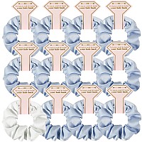 Loanzeg Satin Bridesmaid Scrunchies Bachelorette Hair Ties Set Of 8 Bridal Shower No Damage Hairties Ideas Gift For Wedding Part