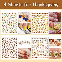 Tailaimei 20 Sheet All Holidays Nail Art Stickers Mixed Seasons Variety Pack For Halloween Fall Christmas Valentines Day Nail