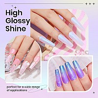 Supwee Pearl Gel Nail Polish 6 Colors Pearl White Pink Nail Polish Gel Mermaid Pearlescent Nail Polish Iridescent Shimmer Blue