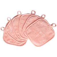 Bloomsesame Makeup Remover Cloths For Face Eye Lips Reusable Makeup Remover Pads Soft Microfiber Facial Cleansing Cloths 5 X