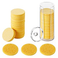 120Count Compressed Natural Facial Sponges For Face Cleansing Reusable Cosmetic Sponge Used For Exfoliating And Makeup Remova