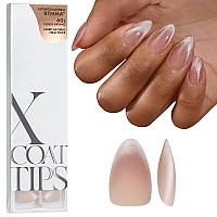 Btartboxnails Xcoattips Cat Eye Nails Top Coat Needed French Tip Press On Nails Short Almond Soak Off Acrylic Fake Nail Exten