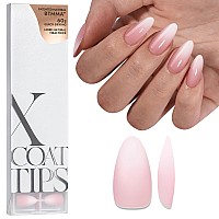 Btartboxnails Xcoattips Ombre Nails Press On Nails Medium 150Pcs Almond Nail Tips Pink White Gradient Soft Gel False Nail Tip