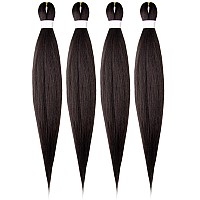 Osuntress Braiding Hair Pre Stretched 22 Inch 4 Packs Long Hair Extensions For Braids Synthetic Braiding Hair Prestretched 4