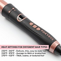 Foxybae 3In1 Interchangeable Hair Tools Curling Wand W 3 Attachments Hot Round Brush Straightening Iron Hair Curler Fo