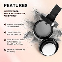 Acosexy Root Touch Up Powder Instant Gray Hair Coverage For Hairline Eyebrows Mens Beard And Bald Spots