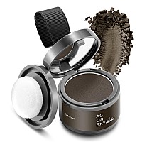 Acosexy Root Cover Up Hair And Beard Line Powder Dark Brown For Womens Eyebrows Mens Gray Hair Coverage Bald Spots Dark B