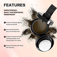 Acosexy Root Cover Up Hair And Beard Line Powder Dark Brown For Womens Eyebrows Mens Gray Hair Coverage Bald Spots Dark B