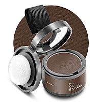 Acosexy Root Touch Up Powder Hairline Shadow Concealer For Womens Eyebrows And Mens Beard Lines Covers Bald Spots Medium Br