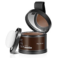 Acosexy Root Touch Up Powder Hairline Shadow Concealer For Womens Eyebrows And Mens Beard Lines Covers Bald Spots Medium Br