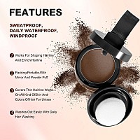 Acosexy Root Touch Up Powder Hairline Shadow Concealer For Womens Eyebrows And Mens Beard Lines Covers Bald Spots Medium Br