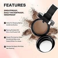 Acosexy Root Touch Up Hairline Powder For Women Eyebrows Mens Beard Line And Bald Spots Instant Brown Cover For Hair Gaps A