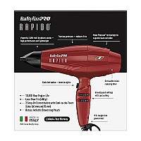 Babylisspro Rapido Hair Dryer Red