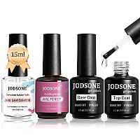 Jodsone 15Ml Nail Primer Base Coat Top Coat Glossy Quick Drying Durable Diy Nail Art Design Long Lasting Gift