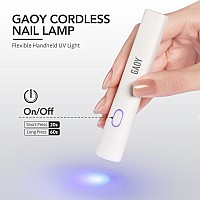 Gaoy Handheld Uv Light For Gel Nails Mini Nail Light Portable Led Nail Lamp Cordless Rechargeable Usb Nail Dryer For Fast Cur