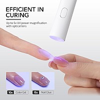 Gaoy Handheld Uv Light For Gel Nails Mini Nail Light Portable Led Nail Lamp Cordless Rechargeable Usb Nail Dryer For Fast Cur