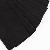 Derayee Headbands For Women 6 Pcs Black Elastic Headbands Soft Fabric Non Slip Hair Bands For Women Yoga Sports Workout 9 X 2