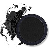 Erinde Black Matte Eyeshadow Palette Single Black Smokey Pressed Powder Eye Shadow Ultrablendable Pigmented Color Long Last