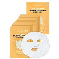 I Dew Care Real Herb Calendula Sheet Mask Hot As Sheet Brightening And Calming For Dry Skin With Calendula Flower Extract 2