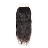 Straight Lace Closure Human Hair 4X4 Hd Lace Closure 8 Inch Unprocessed Brazilian Virgin Hair Lace Frontal Free Part Closure 100