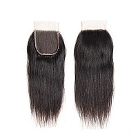 Straight Lace Closure Human Hair 4X4 Hd Lace Closure 8 Inch Unprocessed Brazilian Virgin Hair Lace Frontal Free Part Closure 100