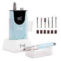 M Max Professional Nail Drill Machine 2In1 Brushless Motor Nail File Electric Cordless Aluminium Alloy Casing 35000 R