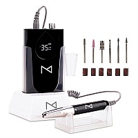 M Max Professional Nail Drill Machine 2In1 Brushless Motor Nail File Electric Cordless Aluminium Alloy Casing 35000 R