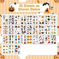 208 Pcs Halloween Party Favors Temporary Tattoos For Kids