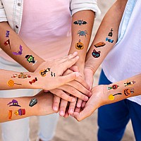 208 Pcs Halloween Party Favors Temporary Tattoos For Kids