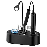 Electric Nail Drill Machine 40000Rpm Professional Efile Nail Drill Kit For Gel Acrylic Nails High Speed Low Vibration Low Heat