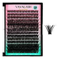 Vavalash Individual Cluster Lashes 40D50D007D1016Mix Diy Eyelash Extension 280 Lash Clusters Faux Mink Slik Individual Las