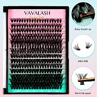 Vavalash Individual Cluster Lashes 40D50D007D1016Mix Diy Eyelash Extension 280 Lash Clusters Faux Mink Slik Individual Las