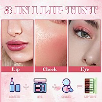 6 Colors Lip Tint Stain Set Korean Lip Gloss Plumping Mini Liquid Lipstick Multiuse Lip And Cheek Tintwaterprooflong Lastin