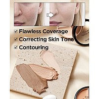 Thesaem Cover Perfection Triple Pot Concealer 01 Correct Beige 02 Contour Beige 3 Color Concealer For Medium Natural Tone