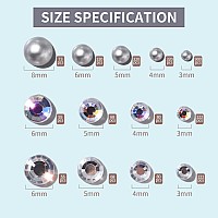 Teenitor 2582Pcs Silver Hair Jewels And Hair Gems Silver Face Gems Face Jewels Self Adhesive Hair Gems For Face Hair Makeup B