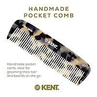 Kent Handmade Wide Tooth Comb Hair Detangling Comb Cellulose Acetate 57 White Tokyo Unisex For Thick Curly And Wavy Ha