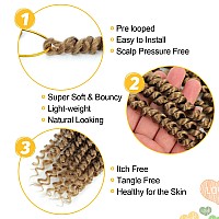 Passion Twist Hair 8 Inch 8 Packs Pre Twisted Passion Twist Crochet Hair For Black Women Pre Looped Passion Twist Curly Croche