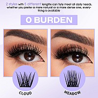 Lash Clusters Individual Lashes Cd Curl Cluster Lash Extensions Widestem Eyelashes Cluster 1216Mm Thin Band Cluster Lashes So