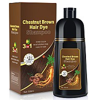 Bojica Kaisasa Chestnut Brown Coloring Shampoo 3In1 Semipermanent Hair Color For Women Men Herbal Formula 176 Fl Oz