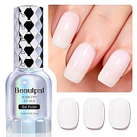 Beautpal Milky White Gel Nail Polish 15Ml Soak Off Uv Led Jelly Gel Polish Nail Art Manicure Salon Diy At Home