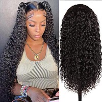 Glueless Wigs Human Hair Pre Pluck 180 Density 13X4 Wet And Wavy Water Curly Hd Lace Front Wigs Human Hair Pre Pluck With Baby