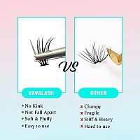 Vavalash 120 Pcs Individual Cluster Lashes Extensions Diy Eyelash Extension 10D 20D 30D 40D 50D Light And Soft False Lash Cluste