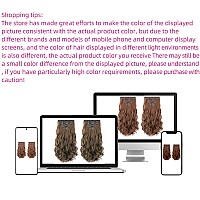 Syxlcygg Brown Hair Extensions 2Pcs Clip Hair Extension 7Pcs 18 Wavy 5 Qz Synthetic Like Real Hair Piece Easy To Use Fluffy Tan