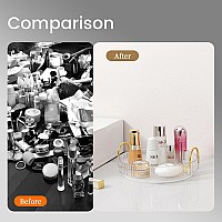 Aveniee Rotating Makeup Organizer For Vanity Skincare Make Up Storage Perfume Organizers For Bathroom Counter Clear Cosmetic D