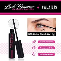 Calailis Lash Remover For Lash Extensions Cluster Lash Glue Remover Lash Adhesive Remover For Cluster Lashes Gentle Soothing No